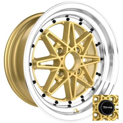 Drag Wheels Dr-20 15X7 4X100 Et10 Gold Rims