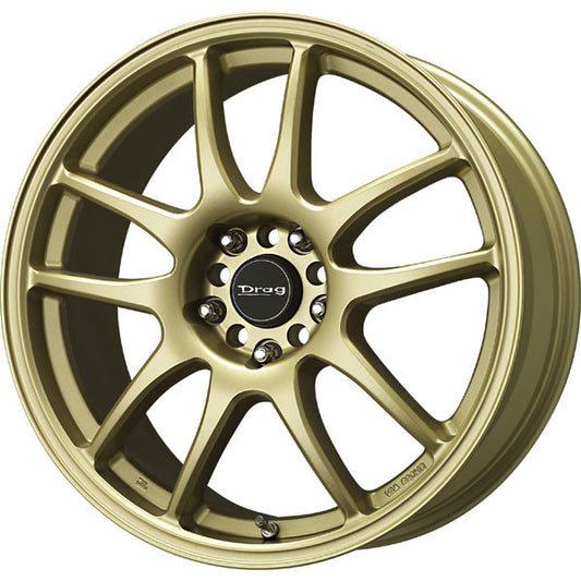 Drag Wheels Dr-31 17X8 5X100 5X114.3 Et35 Flat Gold Full Rims