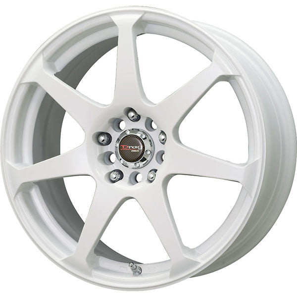 Drag Wheels Dr-33 17X7.5 5X100 5X114.3 White Full Rims