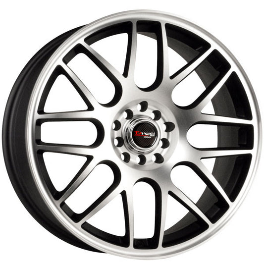 Drag Wheels Dr-34 17X7.5 4X100 4X114.3 Black Mach Face Rims