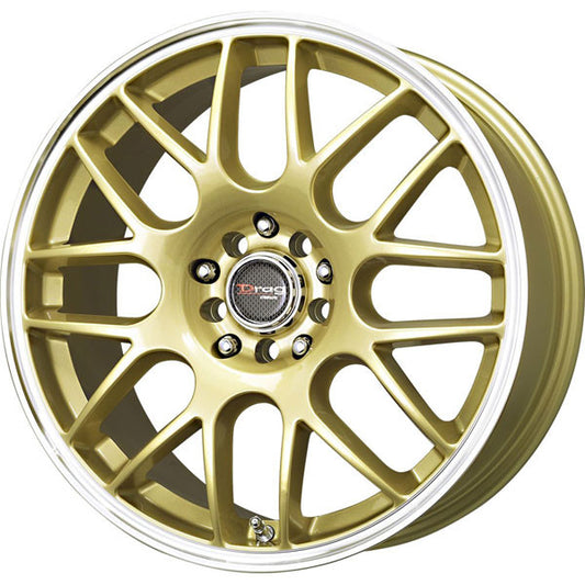 Drag Wheels Dr-34 18X8 5X100 5X114.3 Et47 Gold Rims