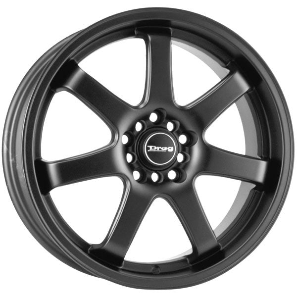 Drag Wheels Dr-35 17X7.5 4X100 4X114.3 Flat Black Full Rims