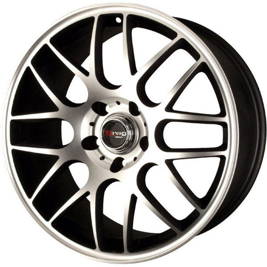 Drag Wheels Dr-37 17X7.5 5X120 Et42 Flat Black Mach Face Mesh Rims