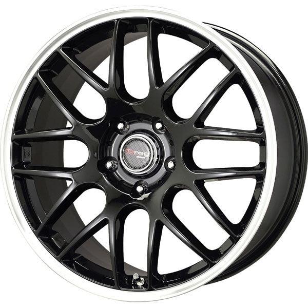 Drag Wheels Dr-37 18X8.5 5X120 Et15 Cb74.1 Gloss Black Mesh Rims