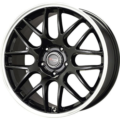 Drag Wheels Dr-37 19X8 5X114.3 Et40 Gloss Black Mesh Rims