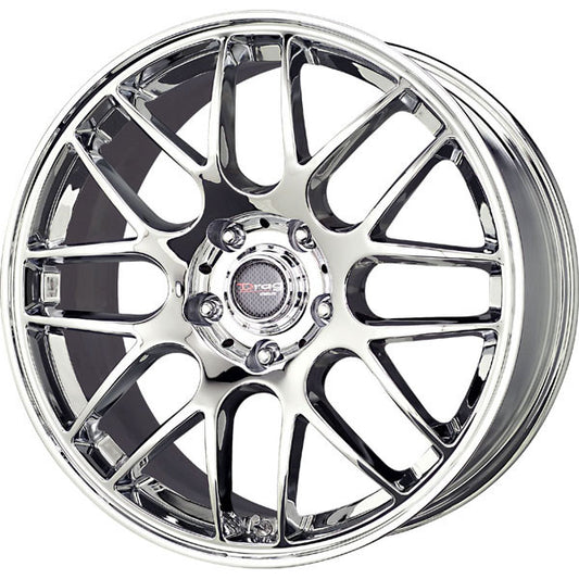 Drag Wheels Dr-37 18X8.5 5X120 Et40 Cb72.56 Chrome Mesh Rims