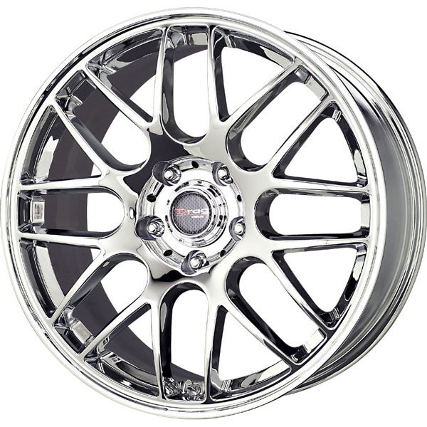 Drag Wheels Dr-37 18X8 5X120 Et40 Cb72.56 Chrome Mesh Rims