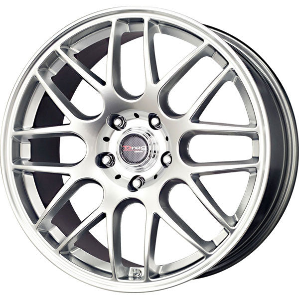 Drag Wheels Dr-37 19X8.5 5X120 Et20 Sbc Hyper Silver Mesh Rims