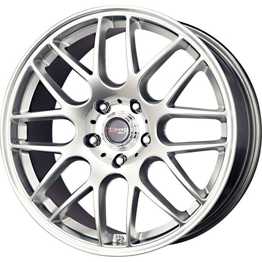 Drag Wheels Dr-37 17X7.5 5X120 Et42 Hyper Silver Mesh Rims