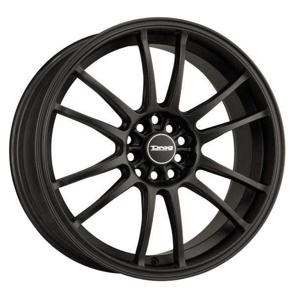 Drag Wheels Dr-38 18X8 5X100 5X114.3 Et47 Flat Black Full Rims