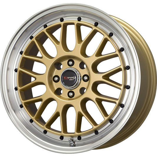 Drag Wheels Dr-44 17X7.5 5X100 5X114.3 Gold Rims