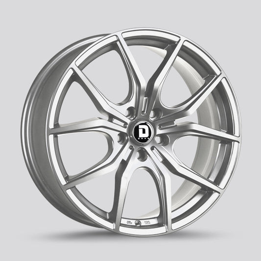 Drag DR-67 Wheels 18x8 5x120 Platinum Silver Full Rims