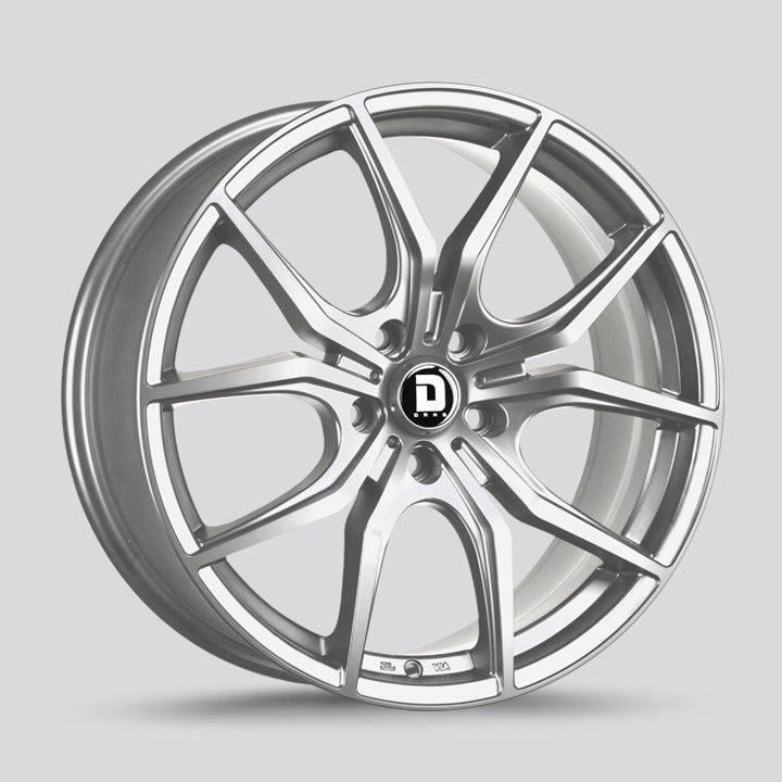 Drag Wheels Dr-67 18X8 5X108 Platinum Silver Et40 Rims