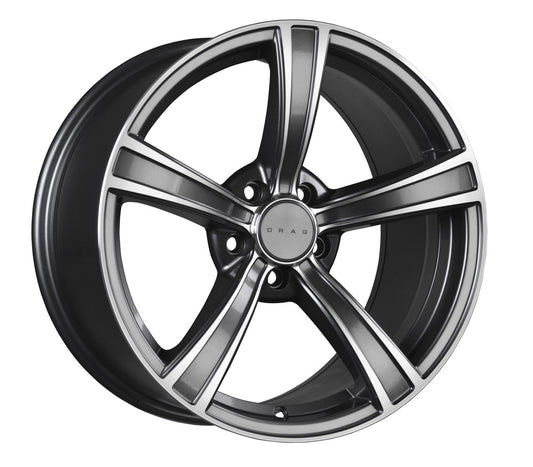 Drag Wheels Dr-72 17X8 5X120 Gun Metal Mach Face Et40 Rims (DR72178234072GMM)