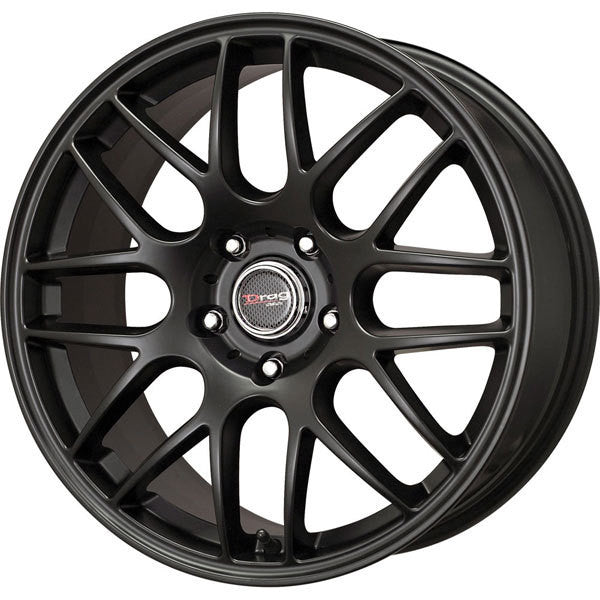 Drag Wheels Dr-37 18X8.5 5X120 Flat Black Full Mesh Rims