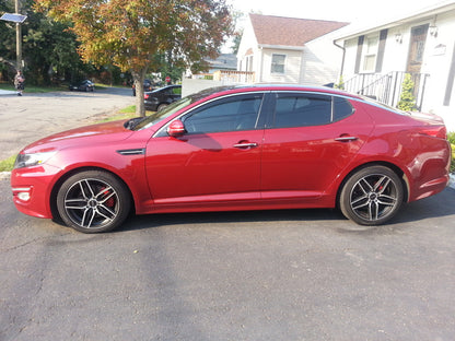 installed on Drag Dr-60 Wheels 19x9.5 5x114.3 Matte Black Machined Face Rims