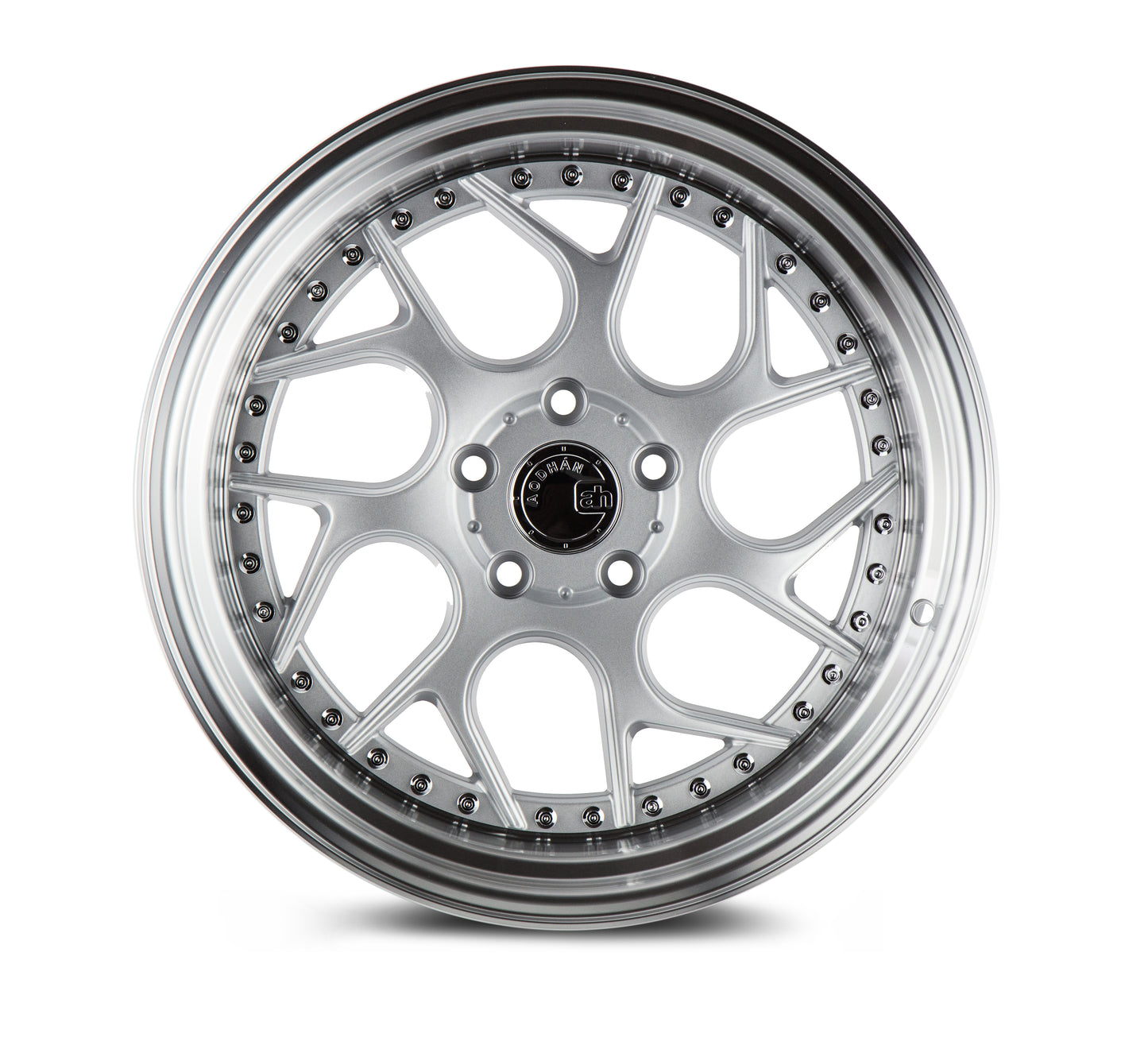 Aodhan DS01 18x10.5 twisted spok silver 5x114.3 wheel ET15 stance