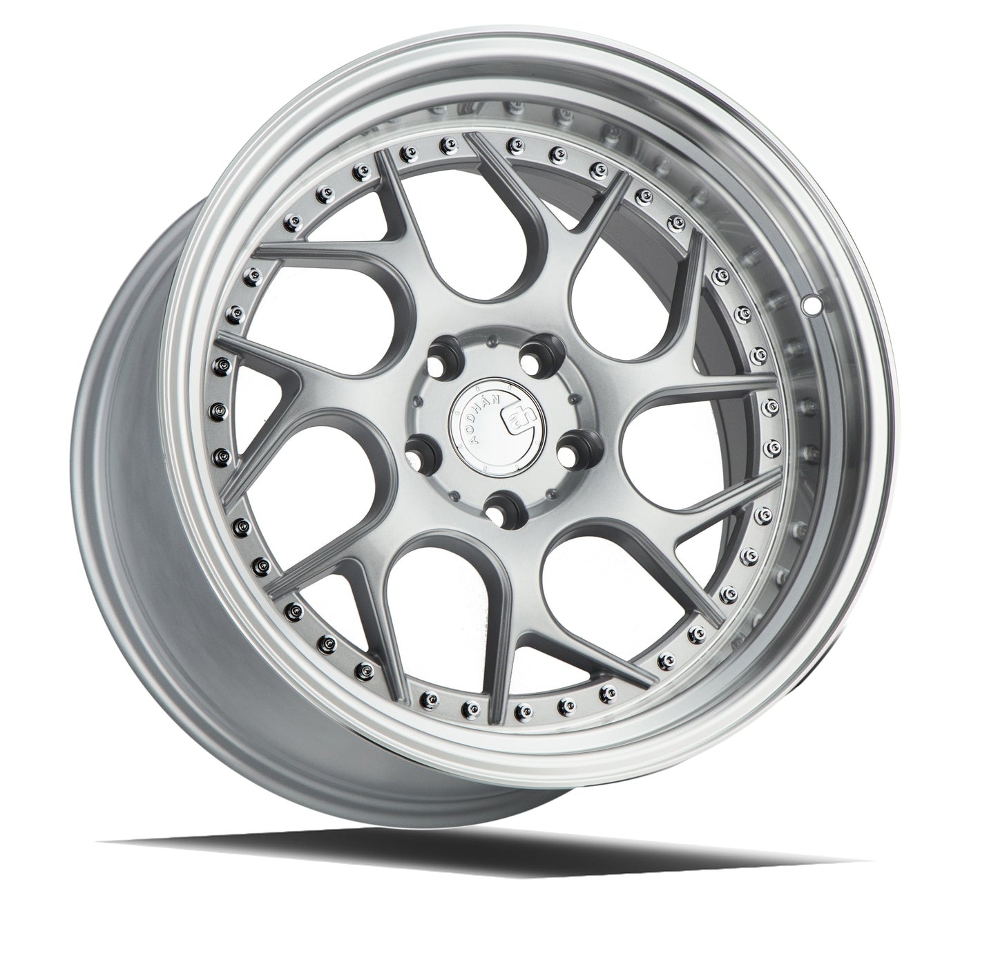 Aodhan DS01 18x10.5 rim twisted spok silver 5X4.5 wheel ET22 Hellaflushed
