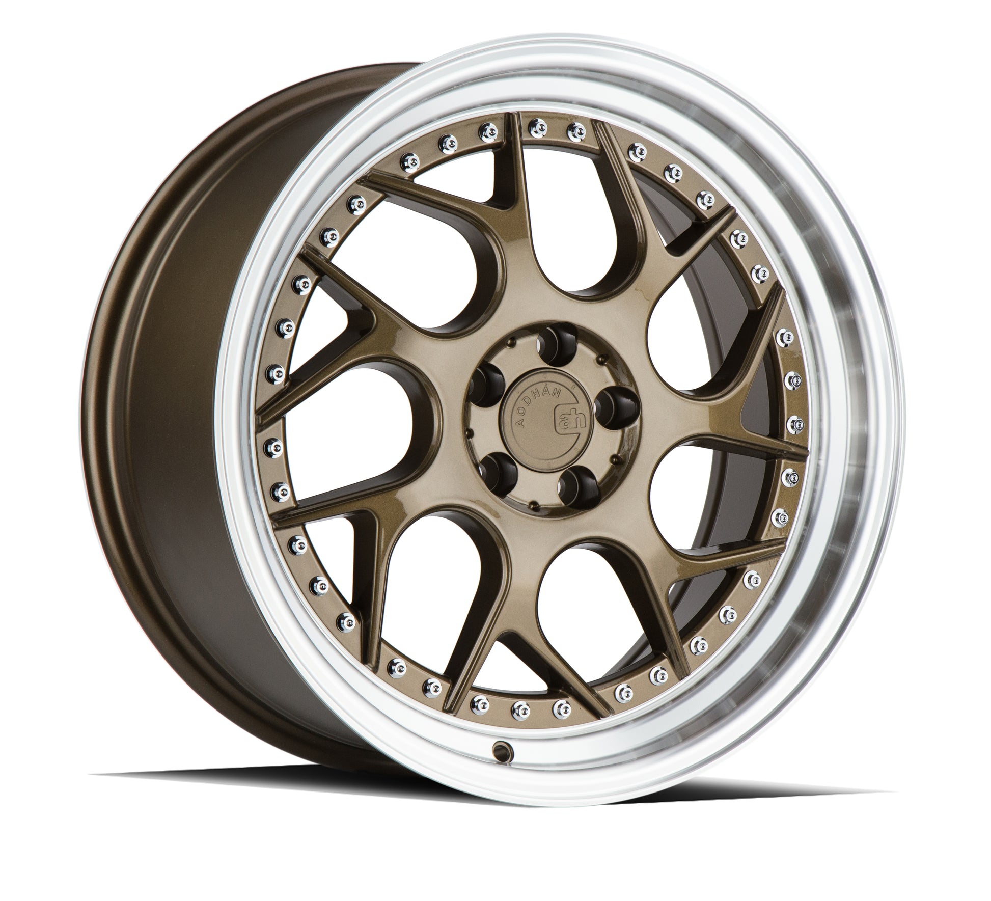Aodhan DS01 18x8.5 wheel 5x114.3 Bronze Machined Lip Twisted Spoke Rim
