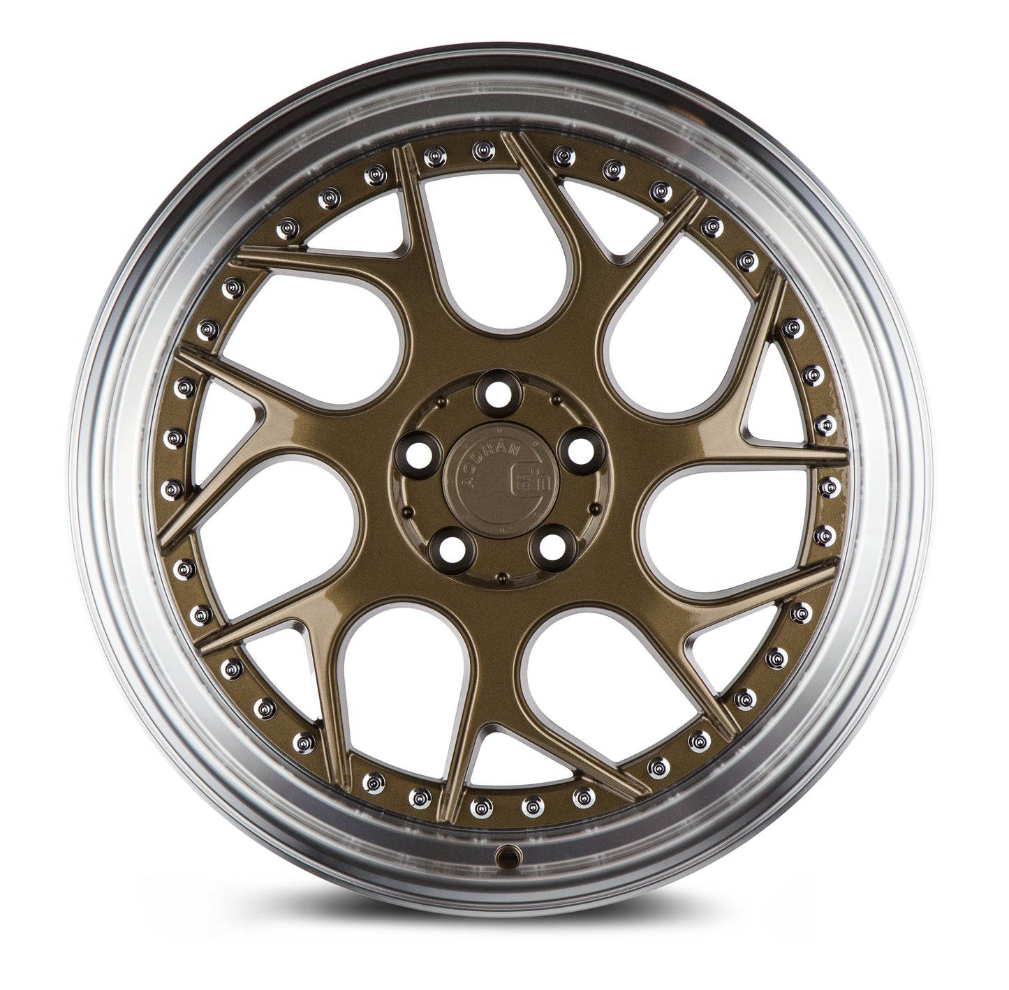 Aodhan DS01 18x8.5 twisted spok black 5x114.3 wheel ET35 stance