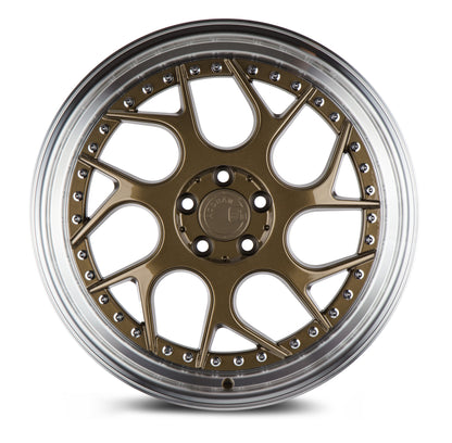 Aodhan DS01 18x8.5 twisted spok black 5x114.3 wheel ET35 stance