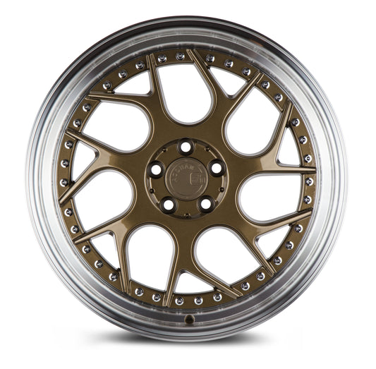 Aodhan DS01 18x8.5 twisted spok black 5x114.3 wheel ET35 stance