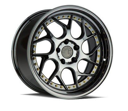 Aodhan DS01 18x8.5 wheel 5x114.3 Black Vacuum Twisted Spoke Rim