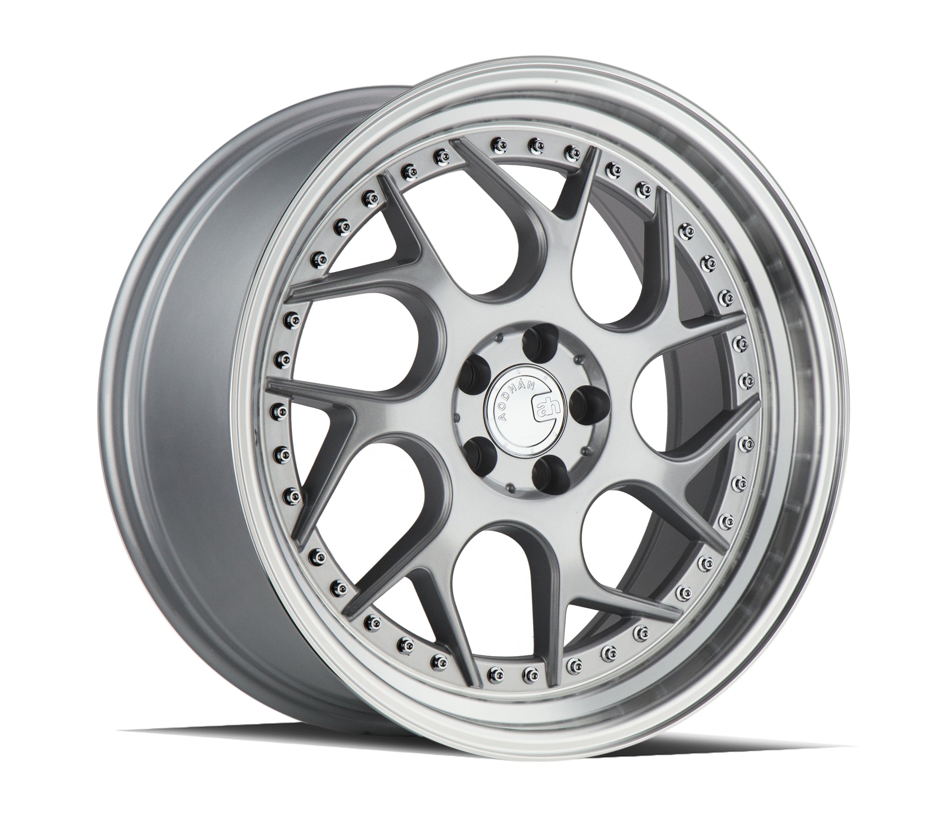 Aodhan DS01 18x8.5 wheel 5x100 Silver Machined Lip Twisted Spoke Rim