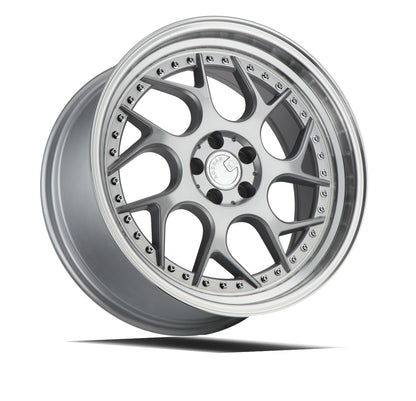 Aodhan DS01 18x8.5 rim twisted spok silver 5X4.5 wheel ET35 Hellaflushed