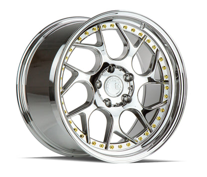 Aodhan DS01 18x8.5 wheel 5x100 Vacuum Chrome Twisted Spoke Rim