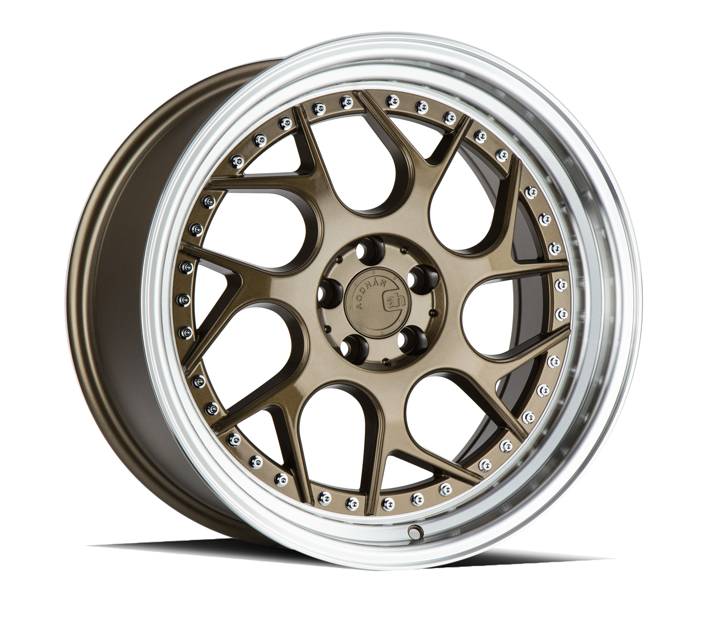 Aodhan DS01 18x9.5 wheel 5x114.3 Bronze Machined Lip Twisted Spoke Rim