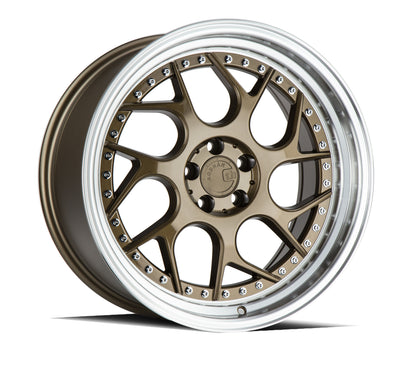 Aodhan DS01 18x9.5 wheel 5x114.3 Bronze Machined Lip Twisted Spoke Rim