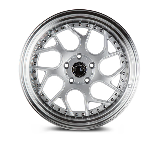 Aodhan DS01 18x9.5 twisted spok silver 5x114.3 wheel ET30 stance