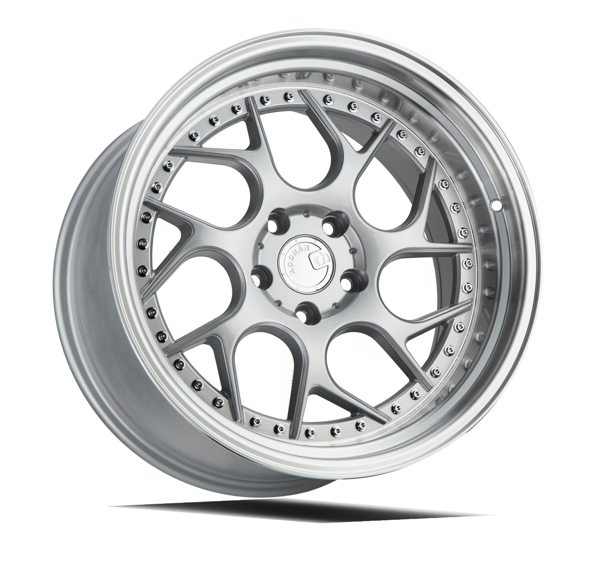 Aodhan DS01 18x9.5 rim twisted spok silver 5x100 wheel ET35 Hellaflushed