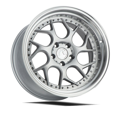 Aodhan DS01 18x9.5 rim twisted spok silver 5X4.5 wheel ET30 Hellaflushed