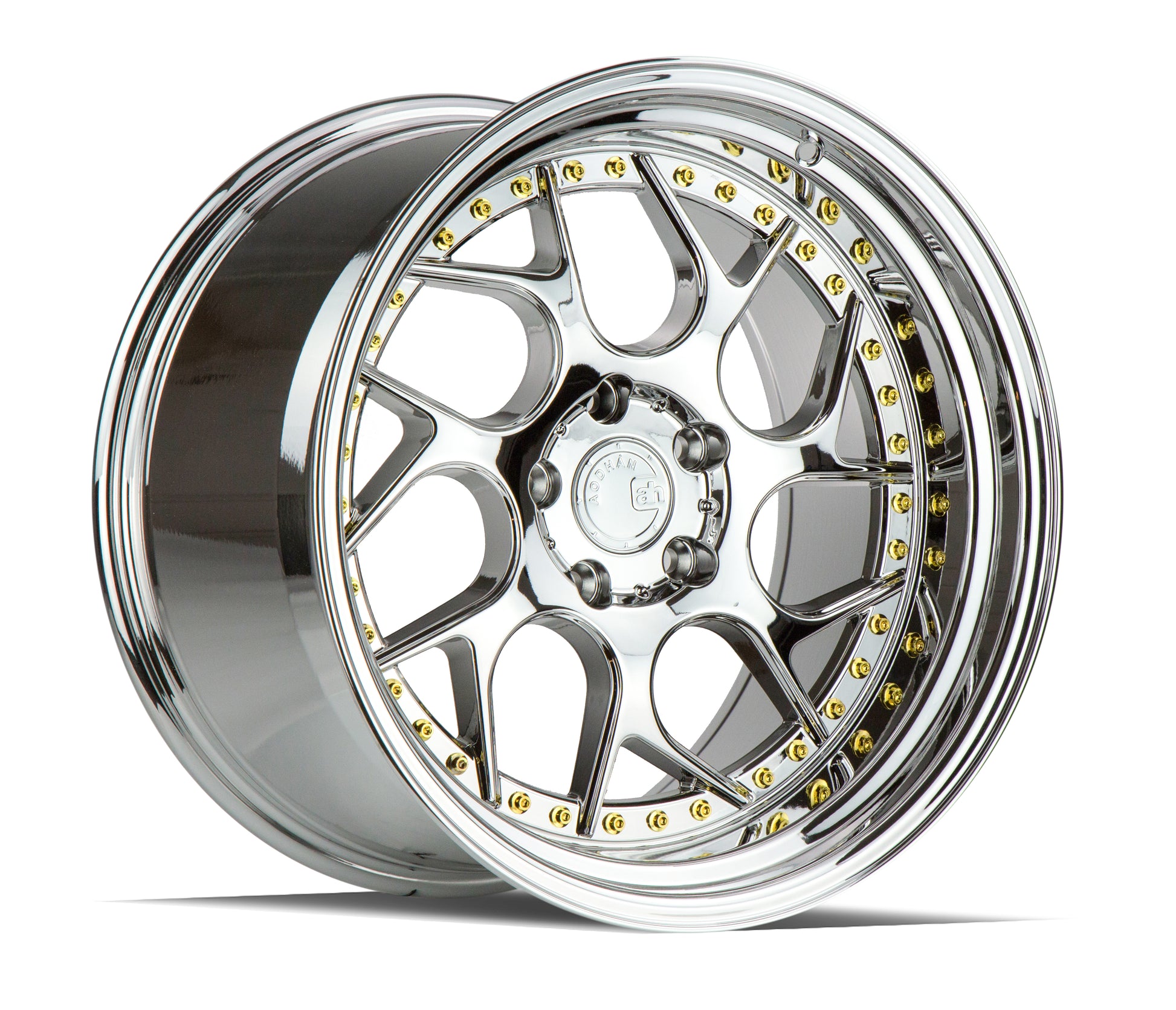 Aodhan DS01 19x9.5 wheel 5x114.3 Vacuum Chrome Twisted Spoke Rim