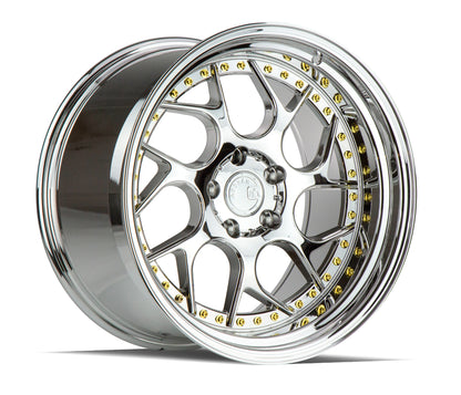 Aodhan DS01 19x9.5 wheel 5x114.3 Vacuum Chrome Twisted Spoke Rim