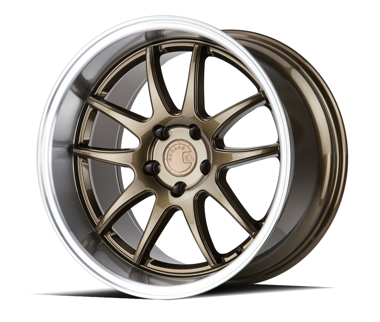 Aodhan DS02 18x10.5 rim Concave gold 5X4.5 wheel ET15 Hellaflushed