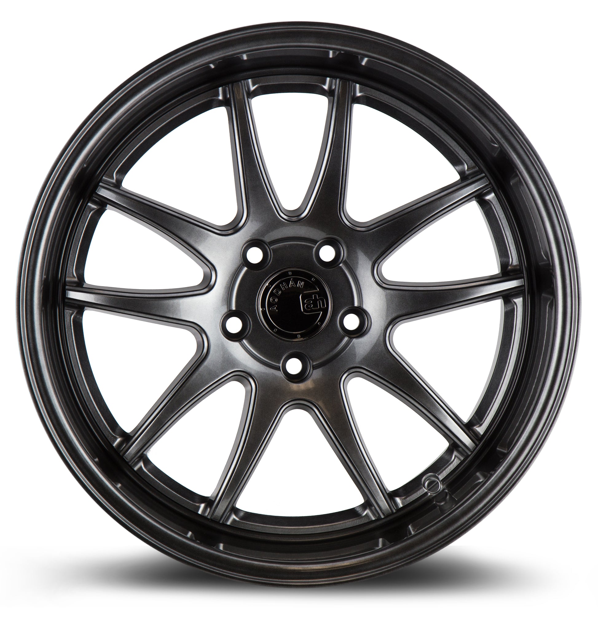 Aodhan DS02 18x10.5 5-Spoke silver 5x114.3 wheel ET15 stance