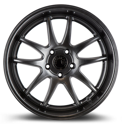 Aodhan DS02 18x10.5 5-Spoke silver 5x114.3 wheel ET15 stance