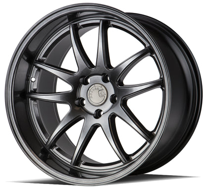 Aodhan DS02 18x10.5 rim 5-Spoke silver 5X4.5 wheel ET22 Hellaflushed