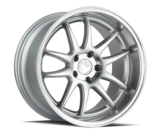 Aodhan DS02 18x10.5 wheel 5x114.3 Silver 5-Spoke Machined Lip Rim