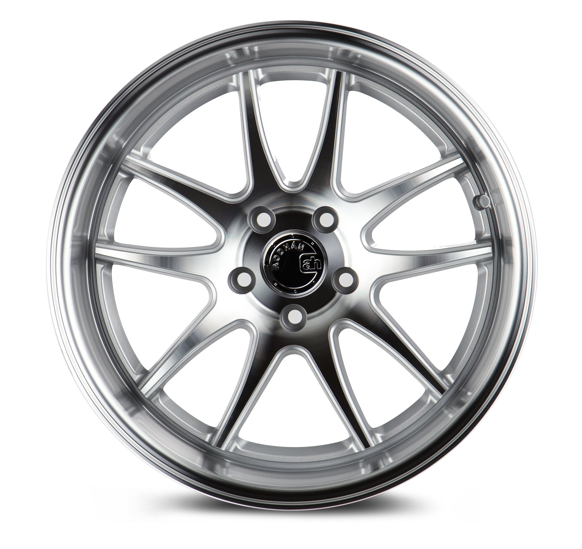 Aodhan DS02 18x10.5 Concave silver 5x114.3 wheel ET15 stance