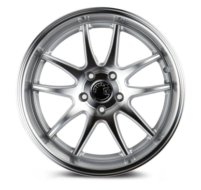 Aodhan DS02 18x10.5 Concave silver 5x114.3 wheel ET15 stance