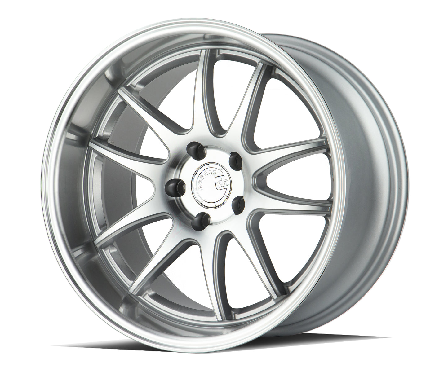 Aodhan DS02 18x10.5 rim Concave silver 5X4.5 wheel ET15 Hellaflushed