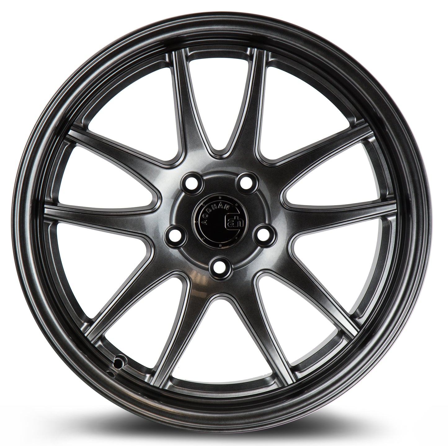 Aodhan DS02 18x8.5 5-Spoke silver 5x100 wheel ET35 stance
