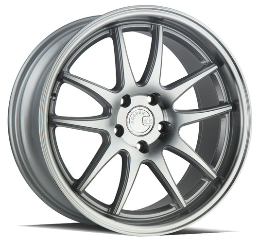 Aodhan DS02 18x8.5 wheel 5x114.3 Silver 5-Spoke Machined Lip Rim