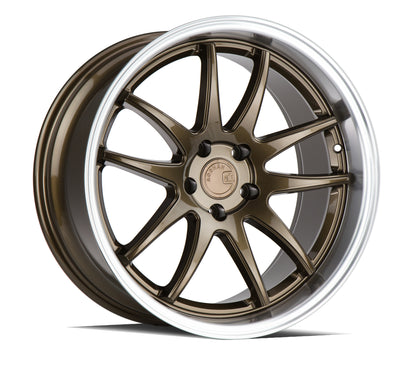 Aodhan DS02 18x9.5 wheel 5x114.3 Bronze 5-Spoke Machined Lip Rim