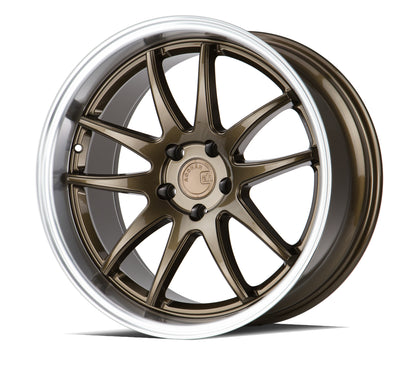Aodhan DS02 18x9.5 rim Concave gold 5x100 wheel ET35 Hellaflushed