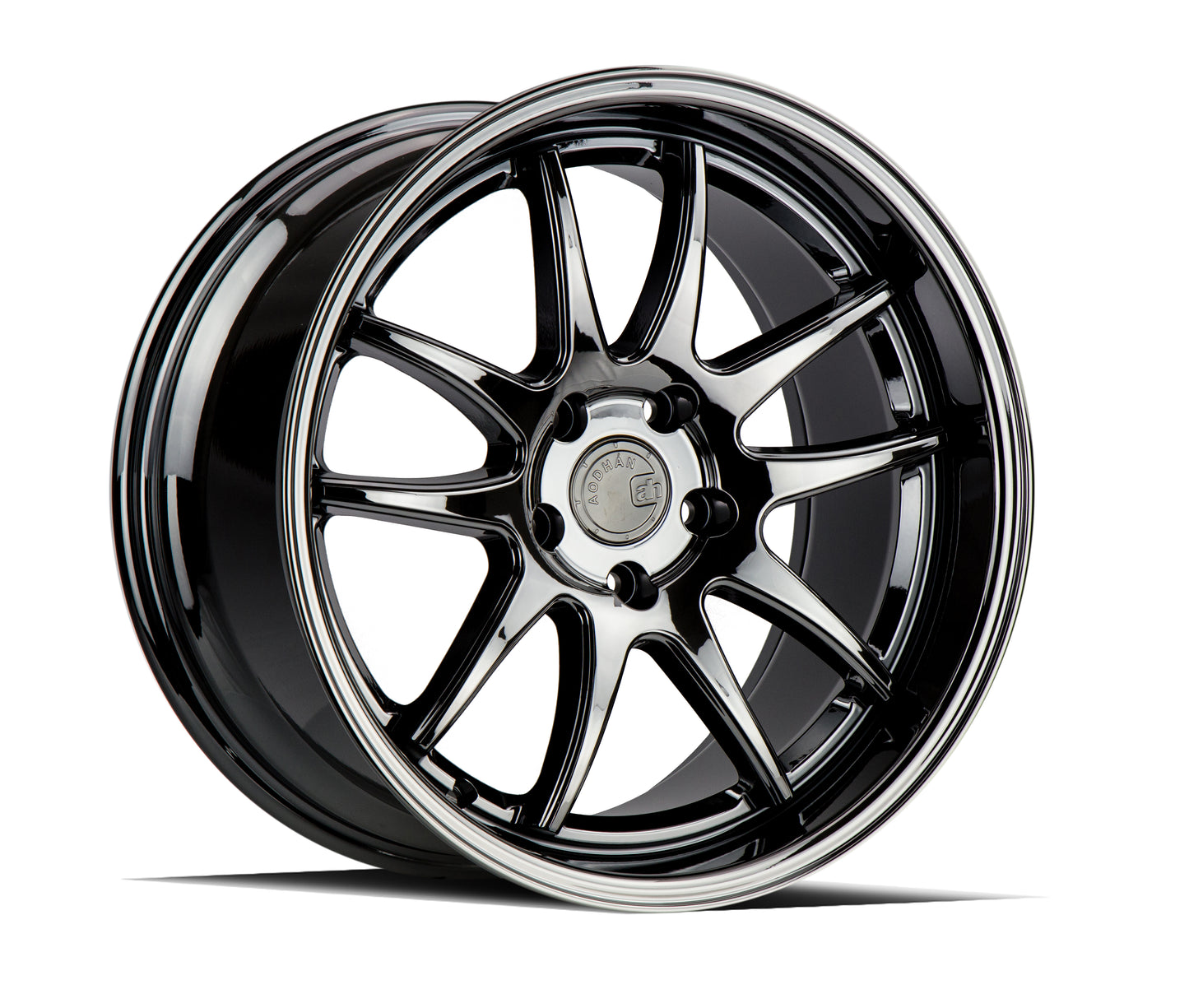 Aodhan DS02 18x9.5 wheel 5x114.3 Black Vacuum 5-Spoke Concave Rim